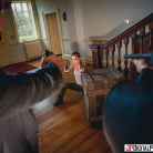 Rina Ellis in 'Poon Raider: A DP XXX Parody Scene 4'